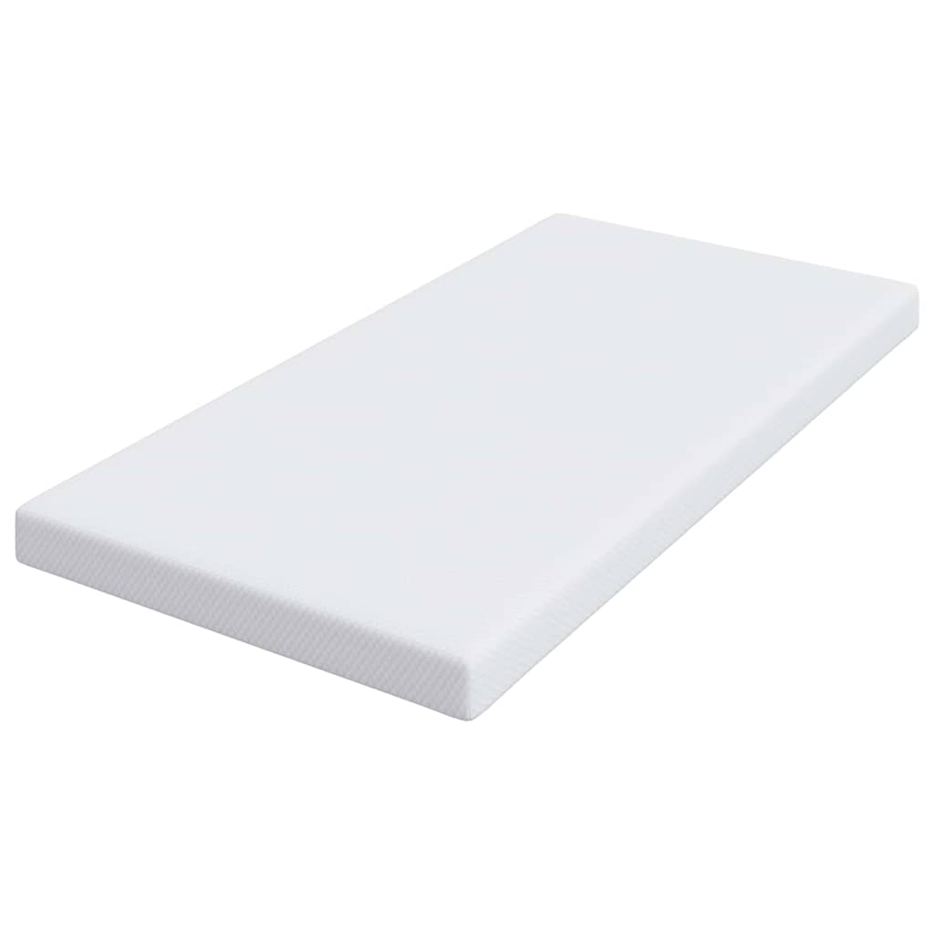 Mattress Topper White 120 x 200 cm Jacquard Fabric