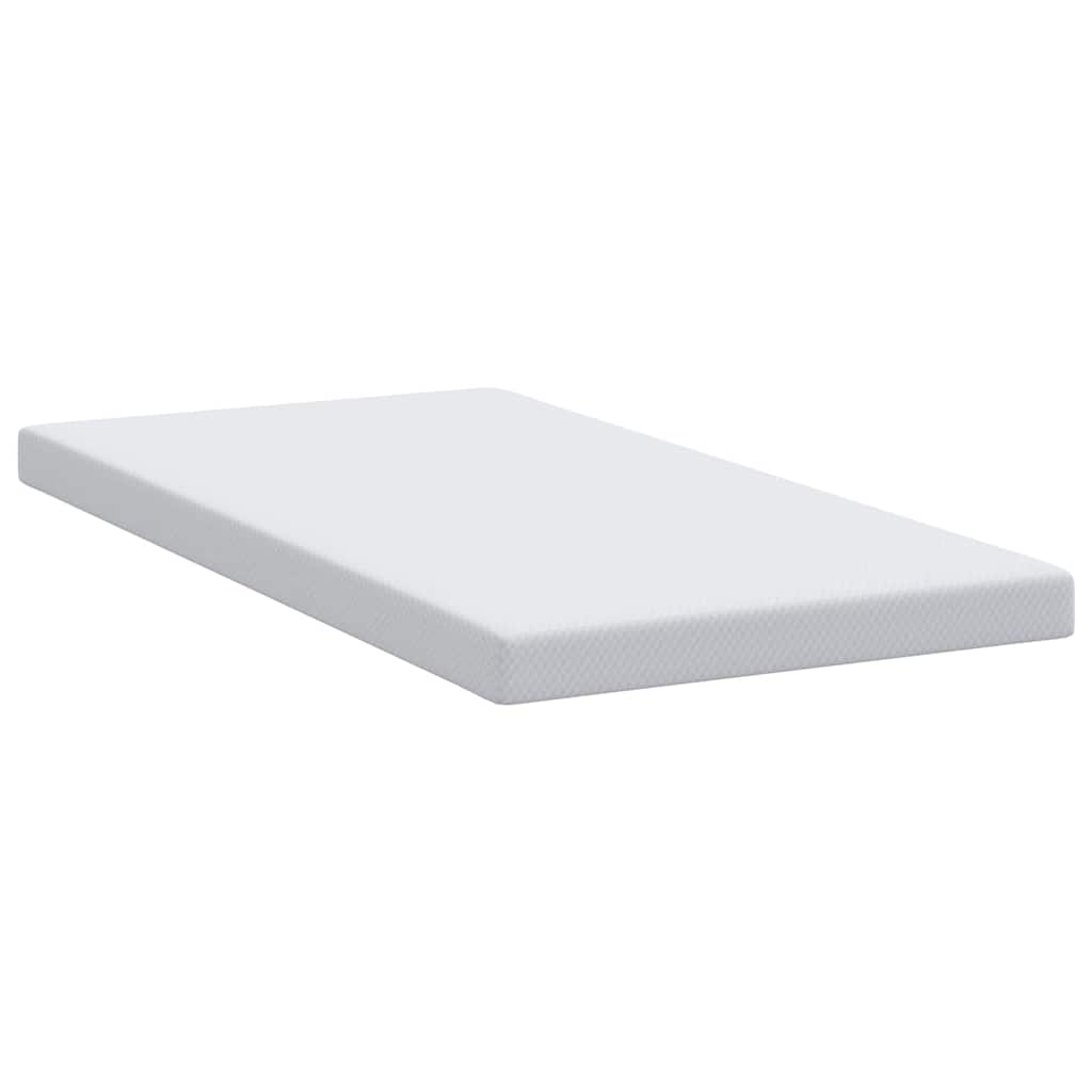 Mattress Topper White 120 x 200 cm Jacquard Fabric
