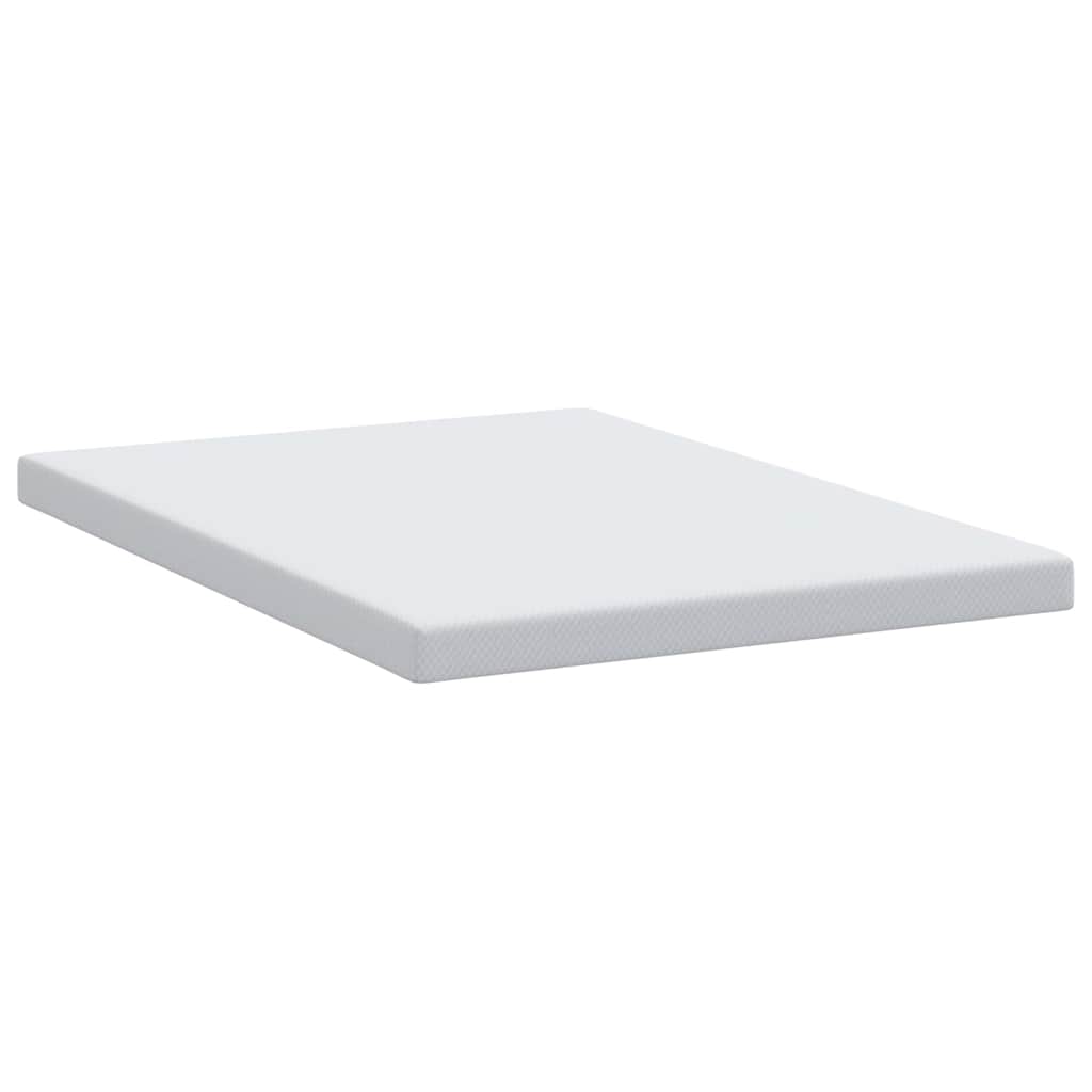 Mattress Topper White 140 x 190 cm Jacquard Fabric
