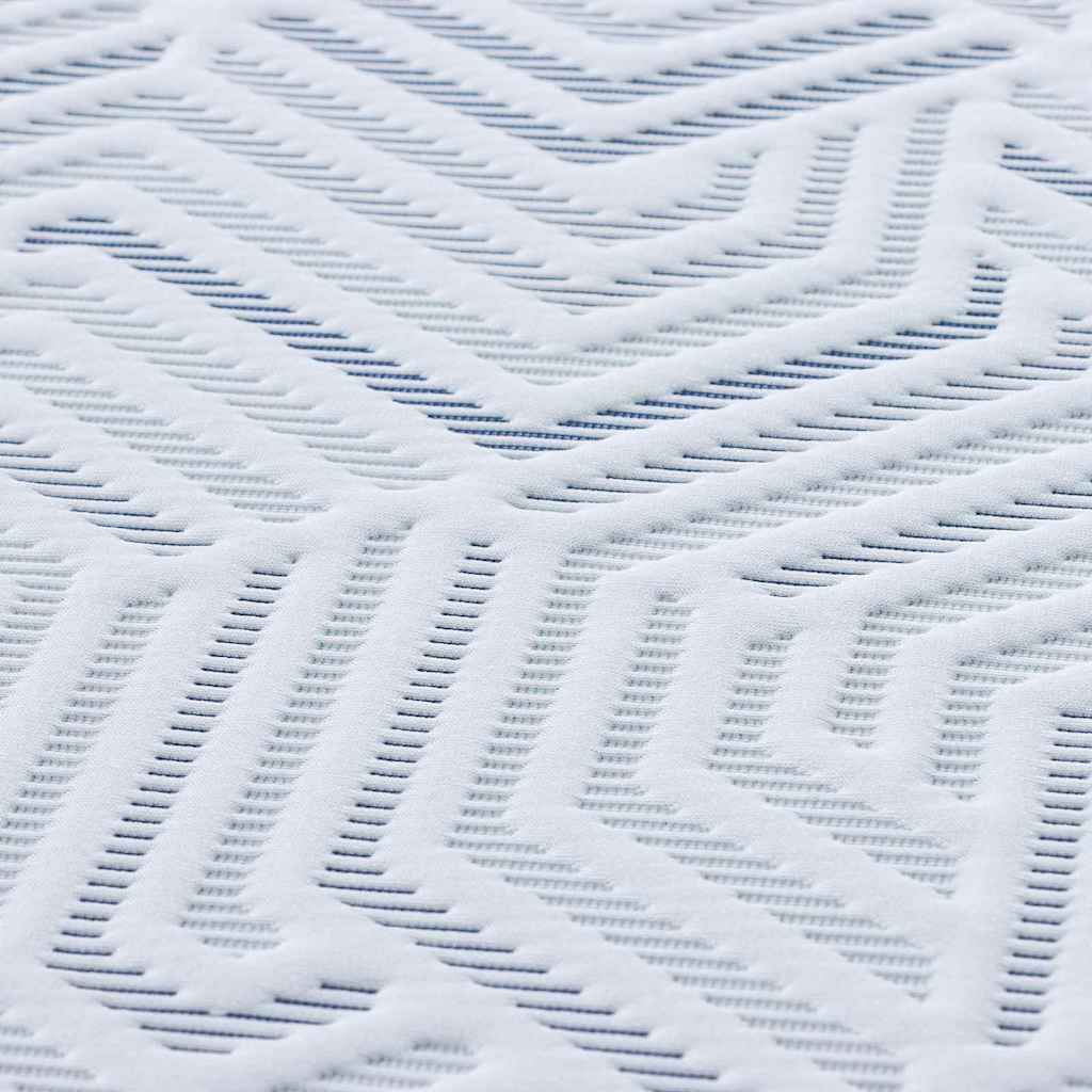 Matratzenauflage Weiß 70 x 200 cm Jacquard-Stoff