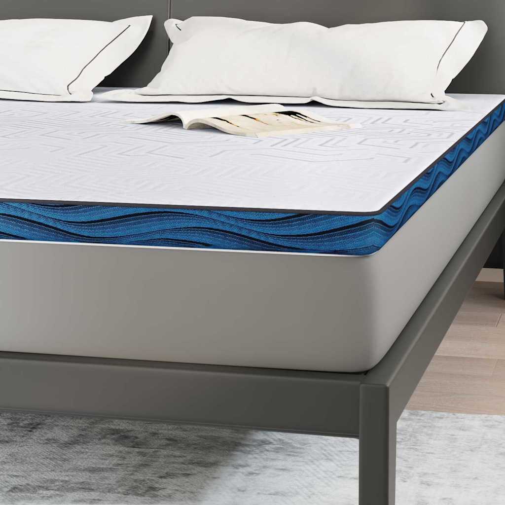 Mattress Topper White 200 x 200 cm Jacquard Fabric