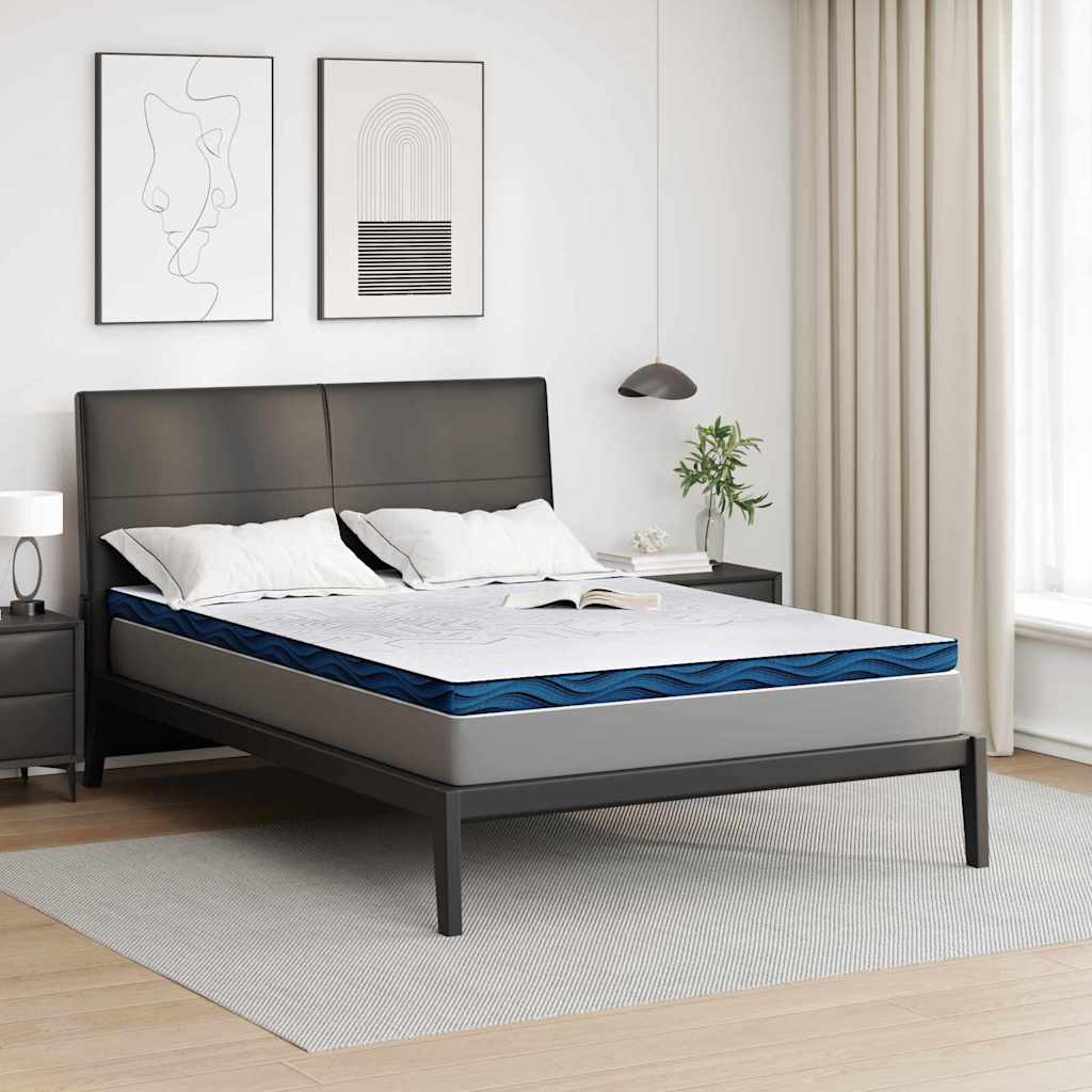 Matratzenauflage Weiß 140 x 190 cm Jacquard-Stoff