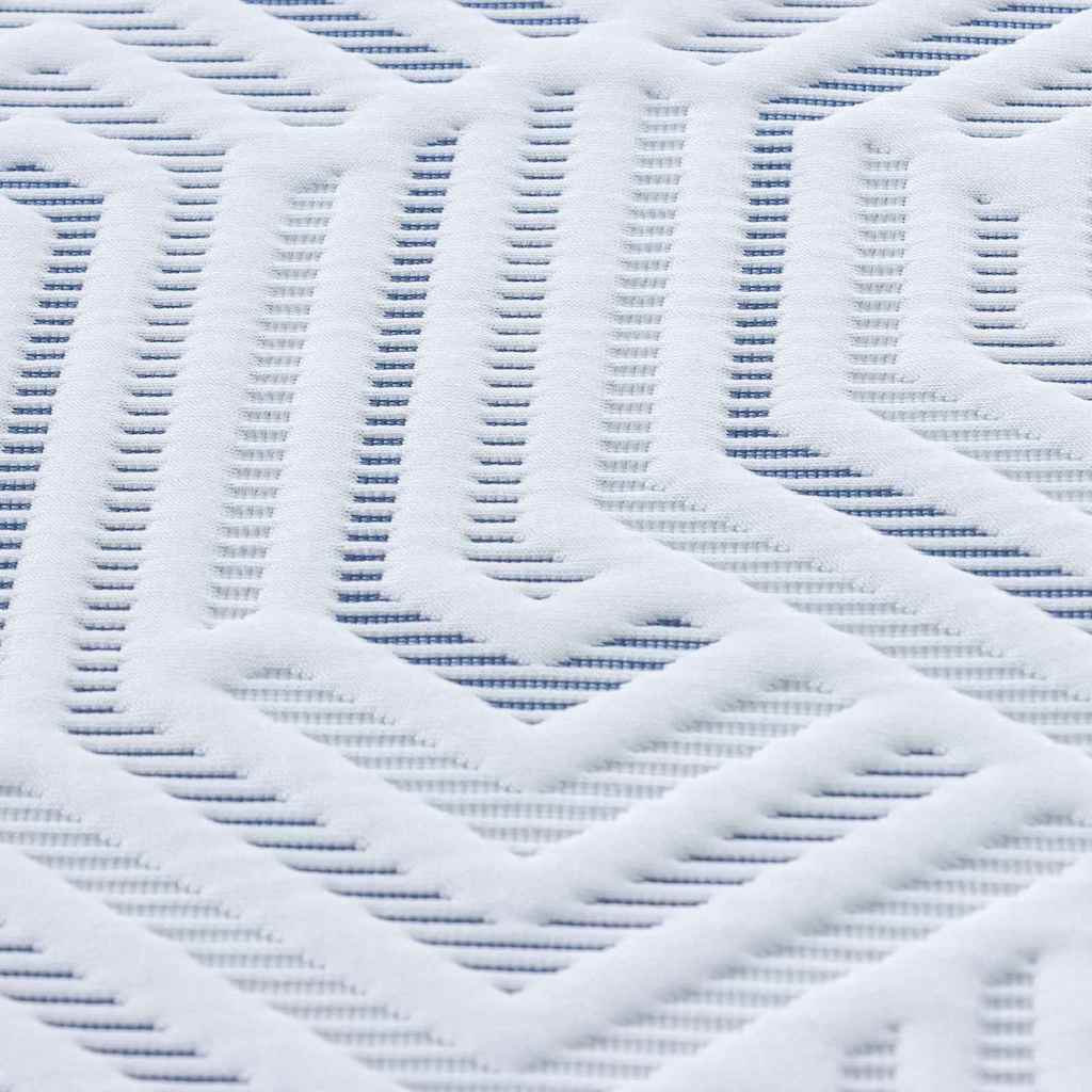 Matratzenauflage Weiß 180 x 200 cm Jacquard-Stoff