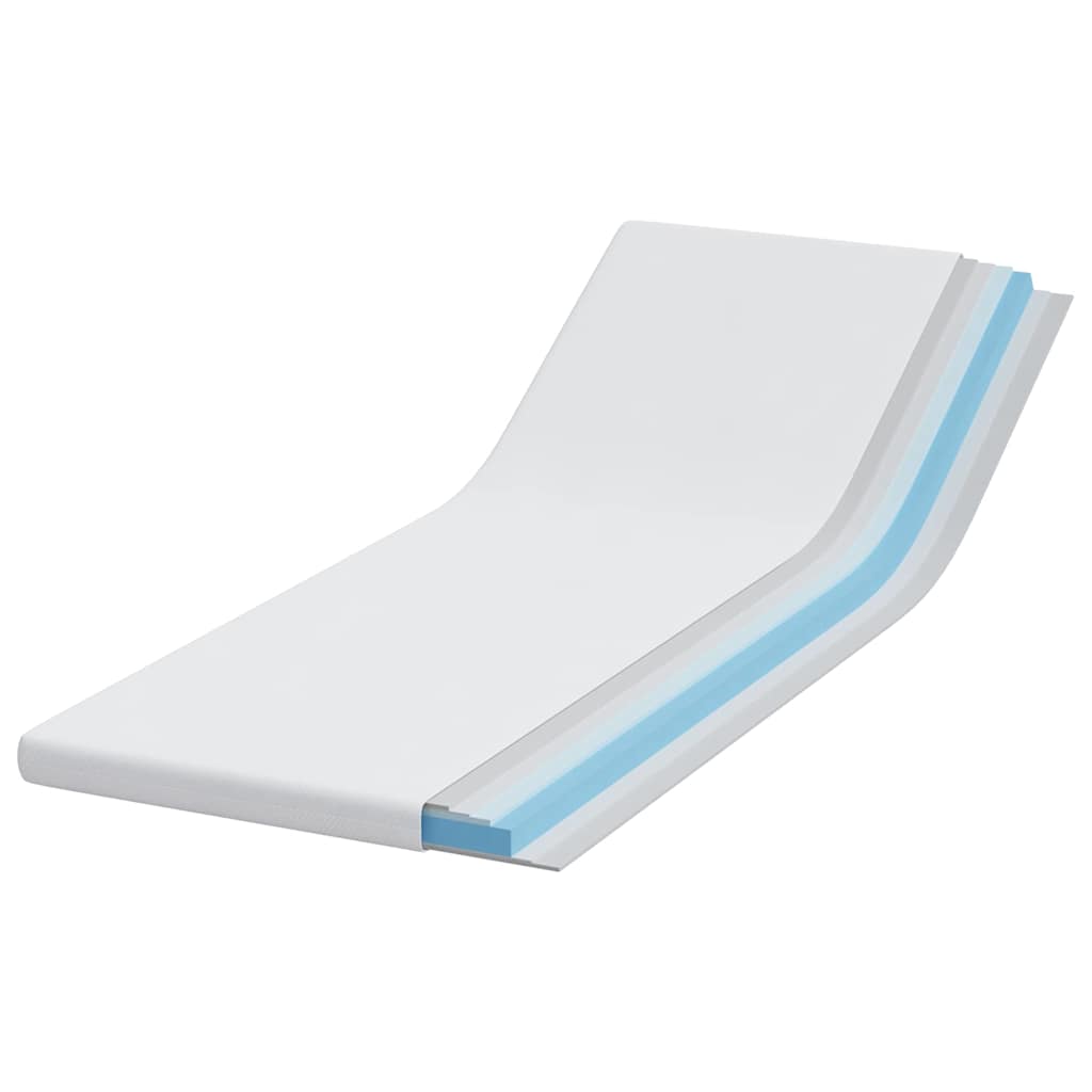 Protège-matelas blanc 80 x 200 cm en tissu jacquard