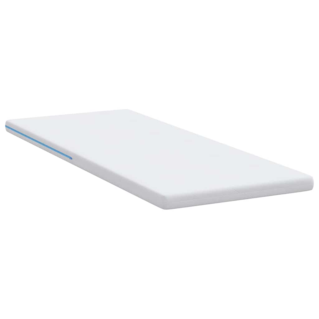 Protège-matelas blanc 80 x 200 cm en tissu jacquard