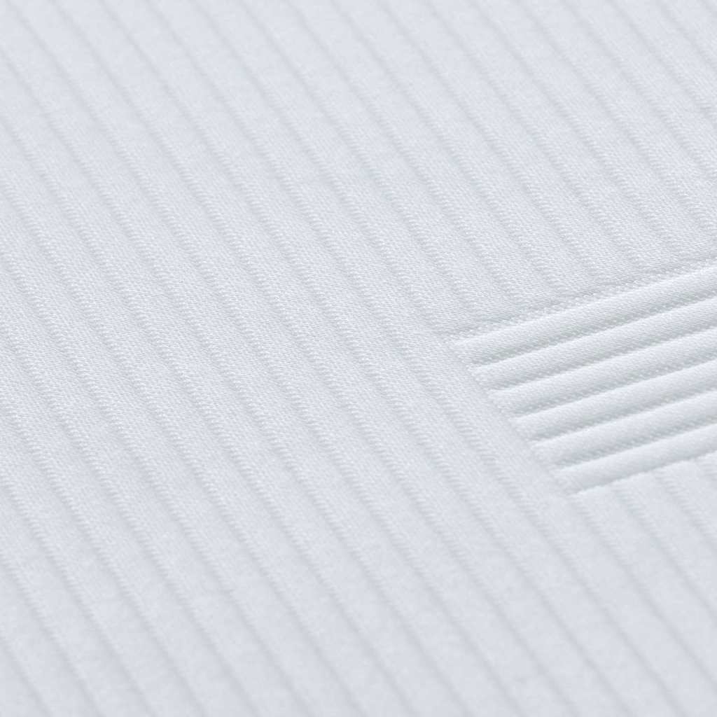 Matratzenauflage Weiß 120 x 200 cm Jacquard-Stoff