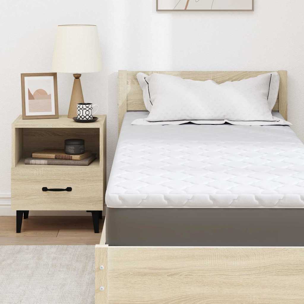 Surmatelas noix de coco blanc 70 x 200 cm tissu jacquard