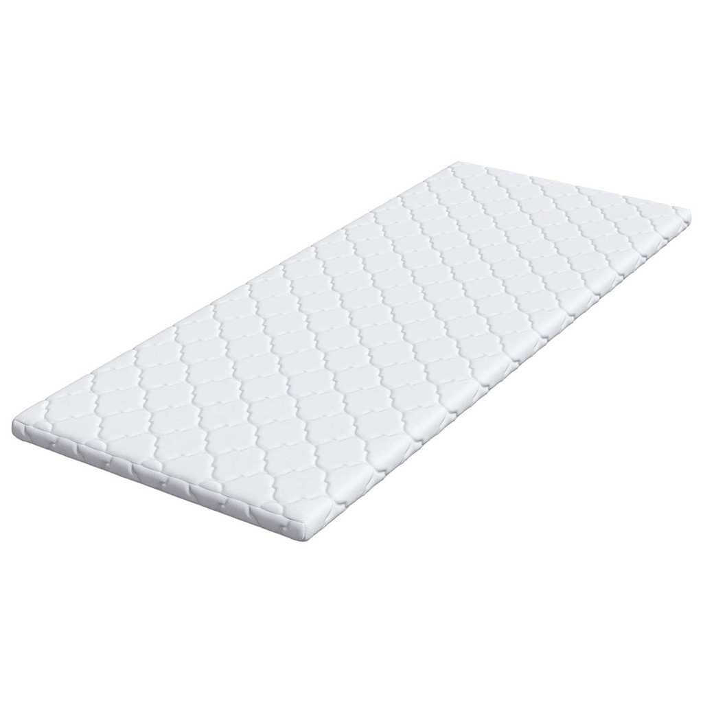 Surmatelas noix de coco blanc 70 x 200 cm tissu jacquard