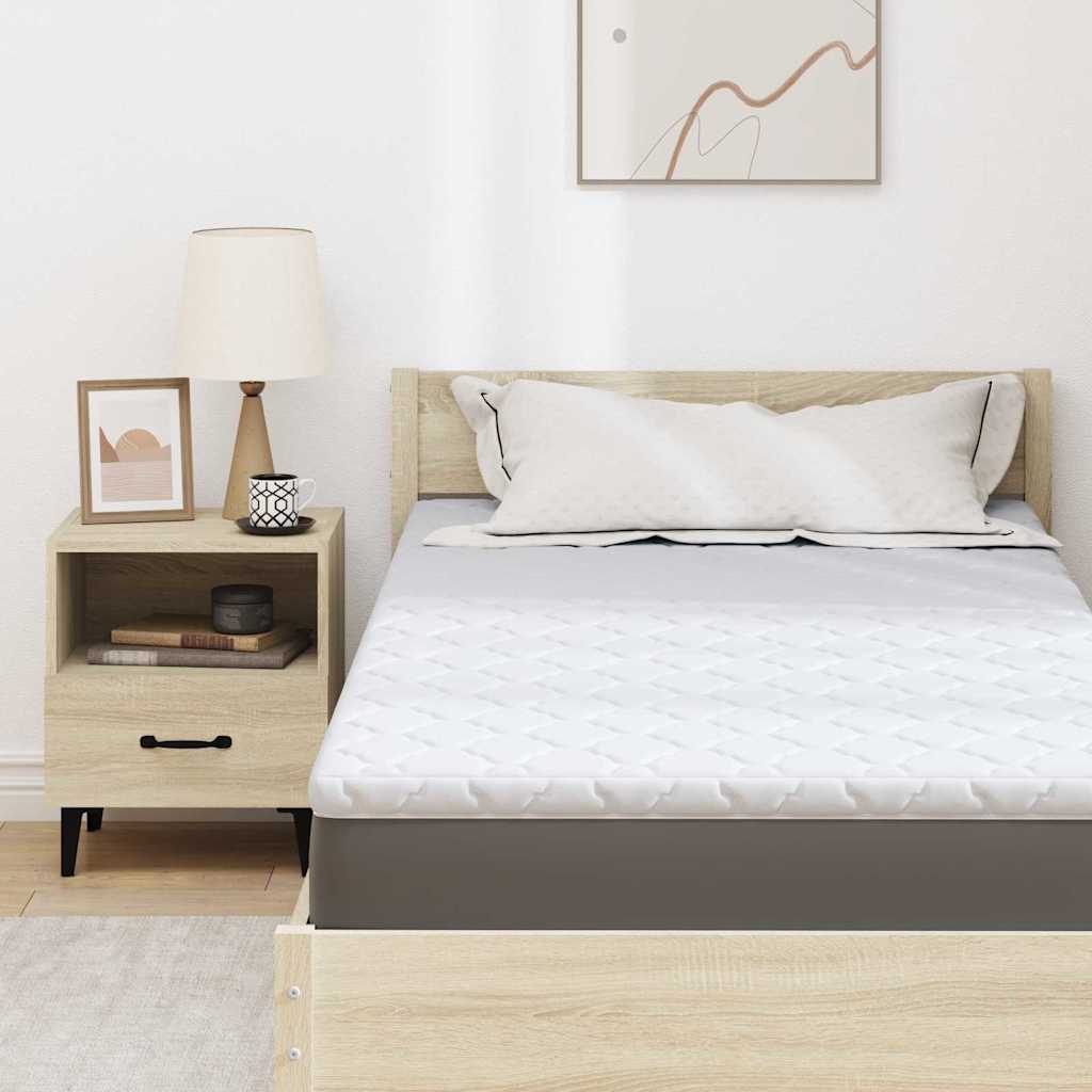 Surmatelas Noix de Coco Blanc 90 x 200 cm Tissu Jacquard