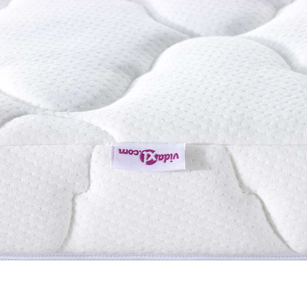 Coconut Topper White 180 x 200 cm Jacquard Fabric