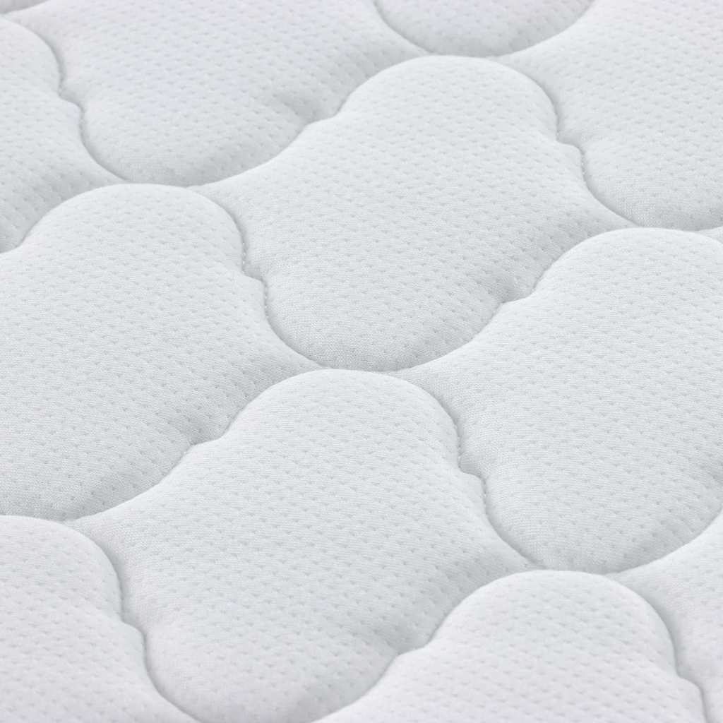 Coconut Topper White 180 x 200 cm Jacquard Fabric