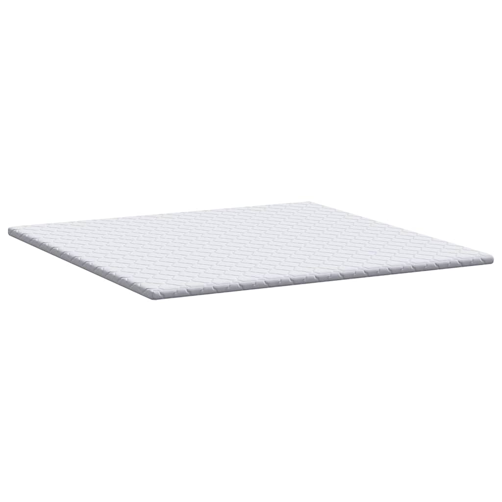 Coconut Topper White 180 x 200 cm Jacquard Fabric