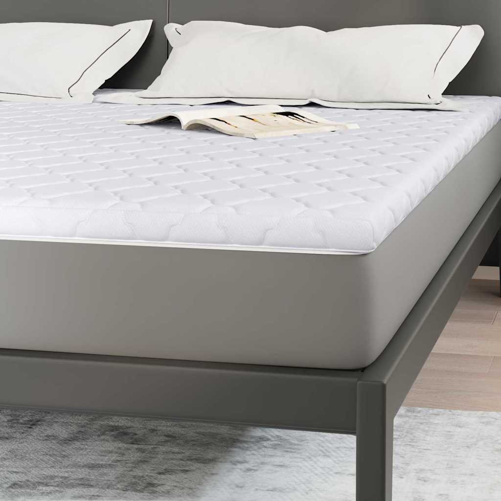 Surmatelas Coco Blanc 200 x 200 cm Tissu Jacquard