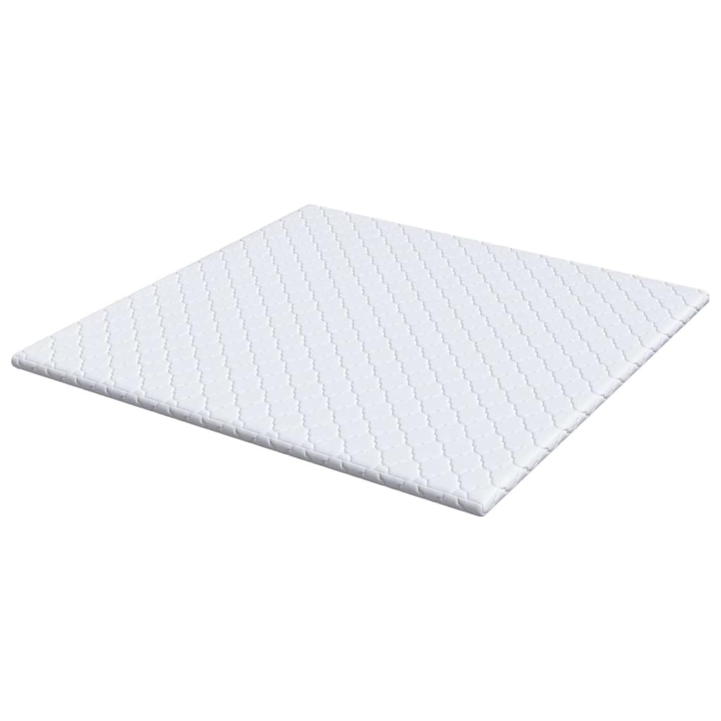 Surmatelas Coco Blanc 200 x 200 cm Tissu Jacquard