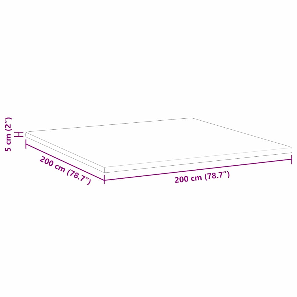 Surmatelas Coco Blanc 200 x 200 cm Tissu Jacquard