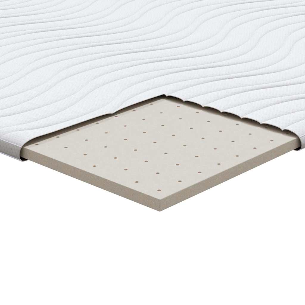 Mattress Topper White 70 x 200 cm Knitted Fabric