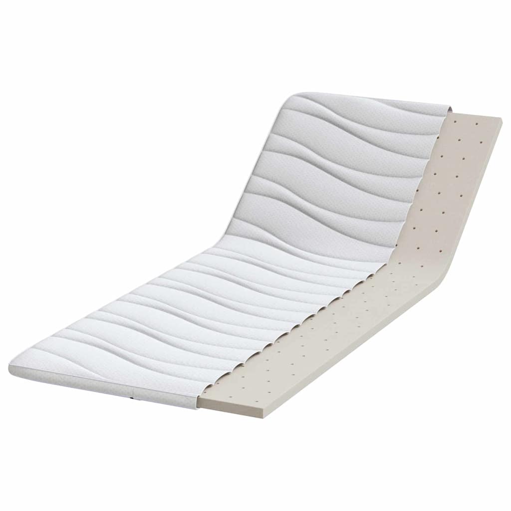 Mattress Topper White 70 x 200 cm Knitted Fabric