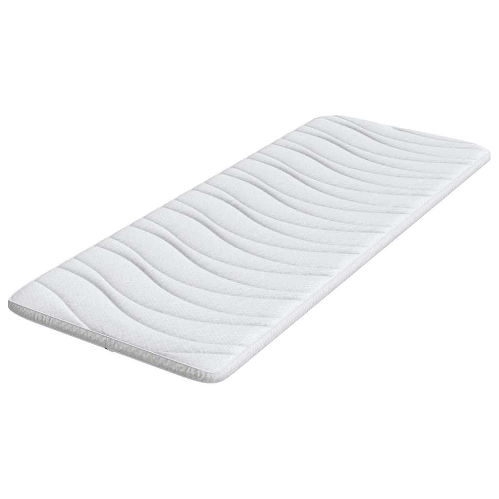 Mattress Topper White 70 x 200 cm Knitted Fabric