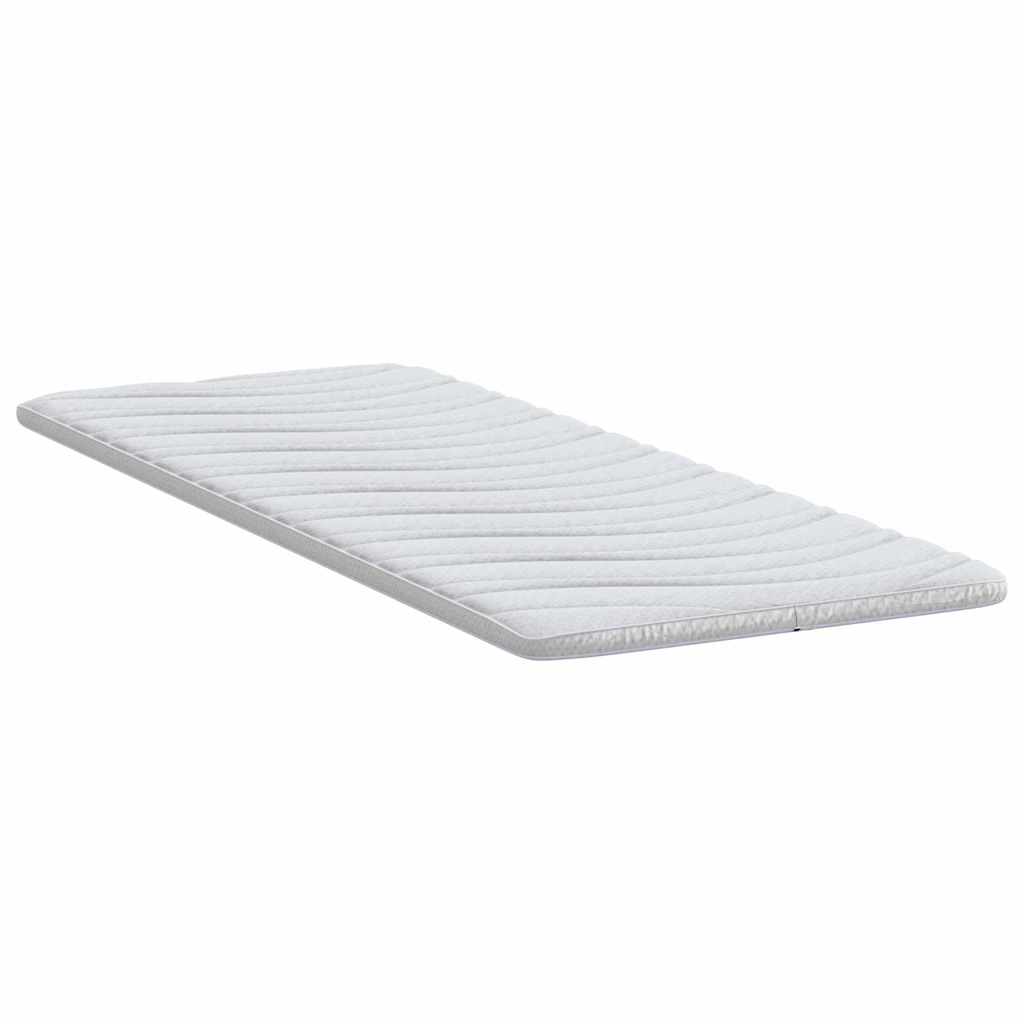 Mattress Topper White 70 x 200 cm Knitted Fabric