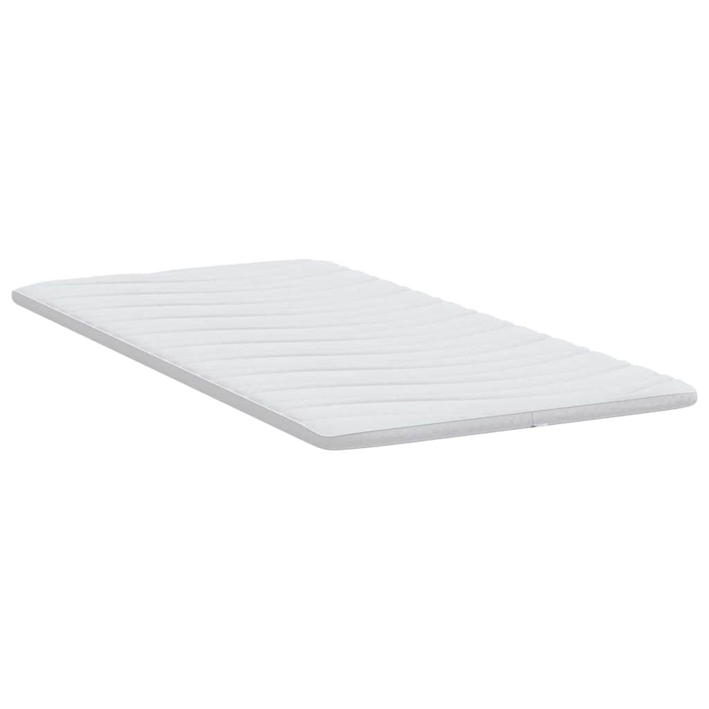 Mattress Topper White 120 x 200 cm Knitted Fabric