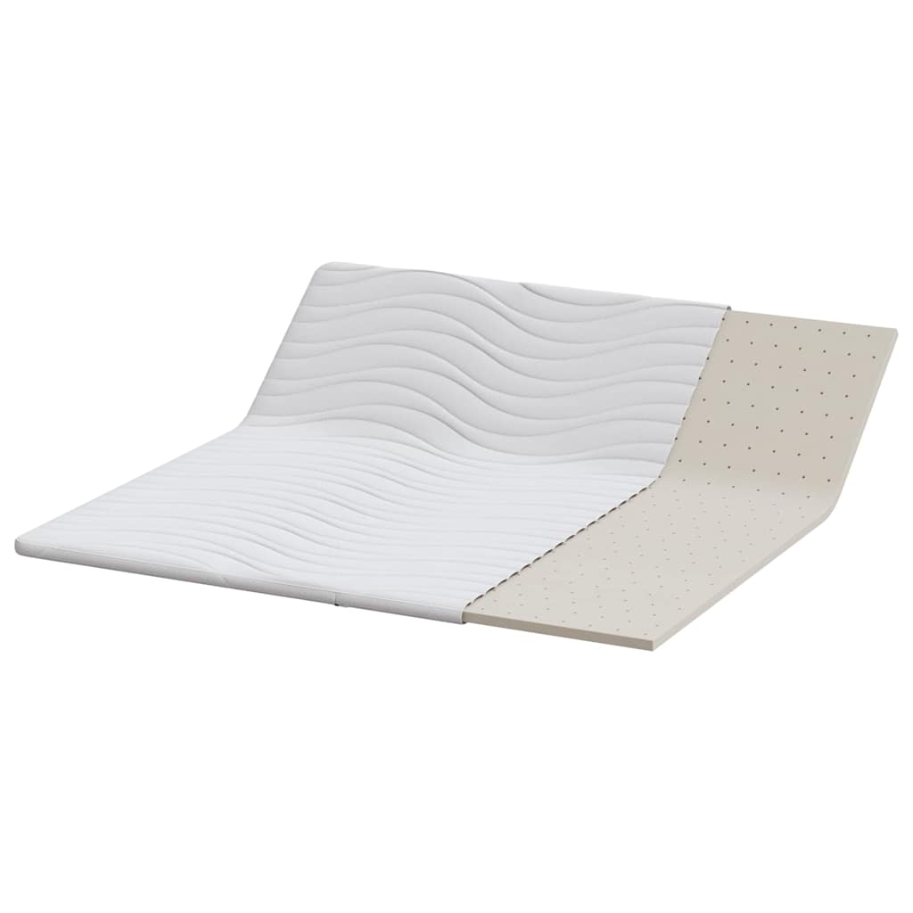 Surmatelas blanc 200 x 200 cm en tricot
