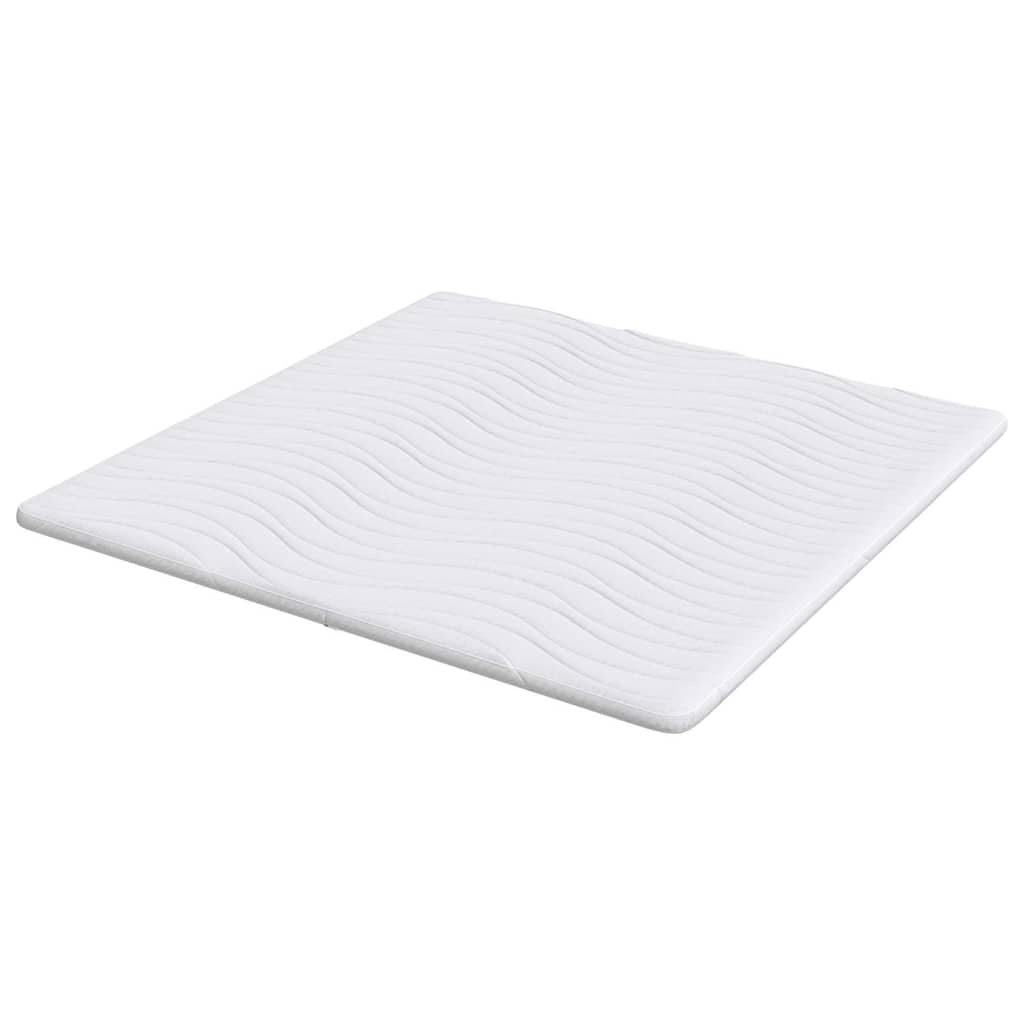 Surmatelas blanc 200 x 200 cm en tricot