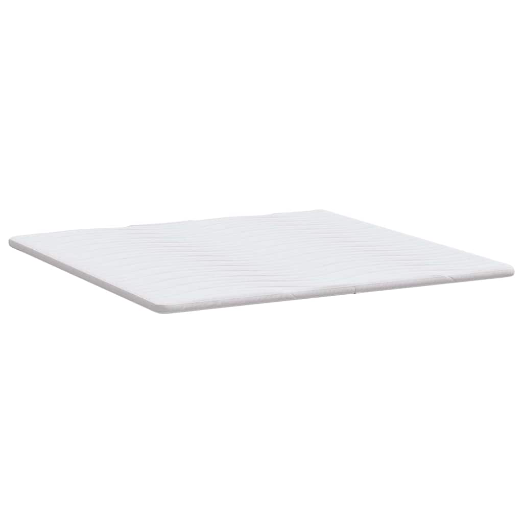 Surmatelas blanc 200 x 200 cm en tricot