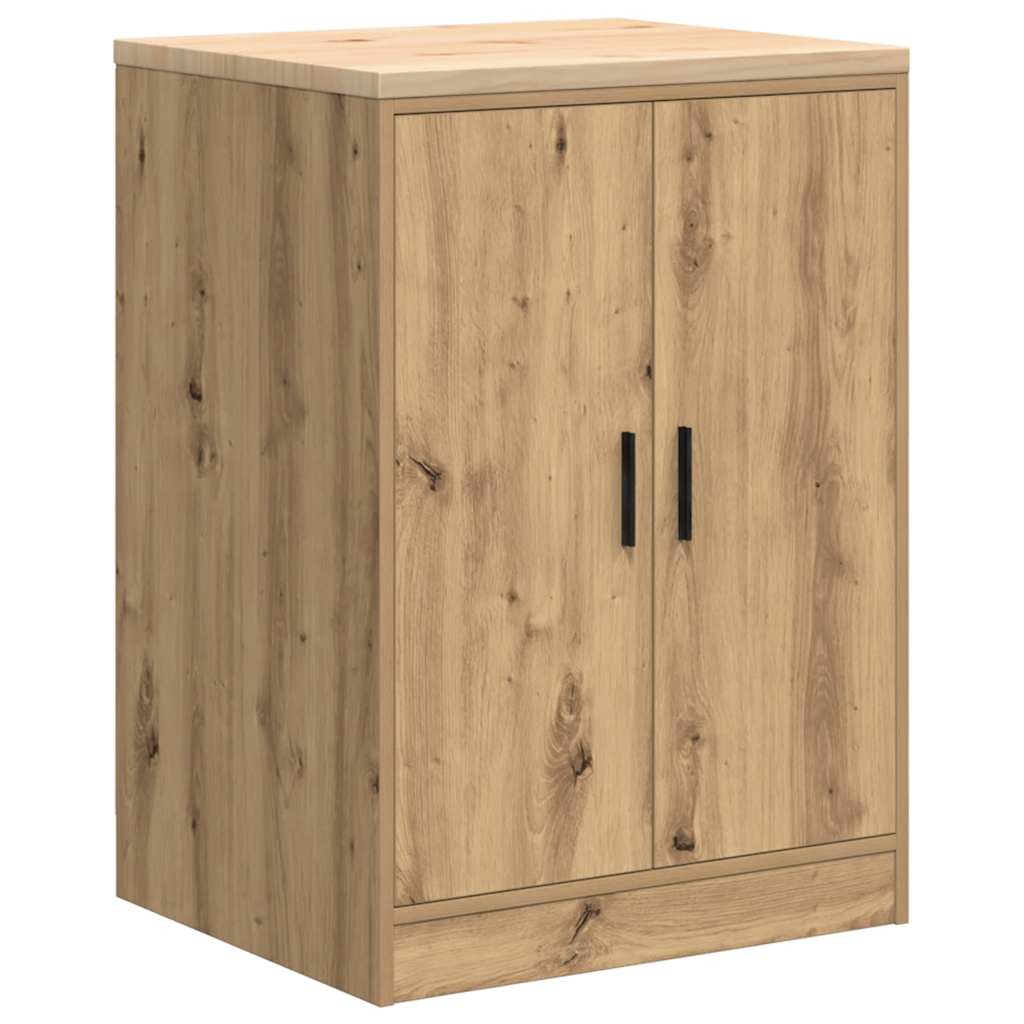 Garagen-Aufbewahrungsschrank Artisan-Eiche Massivholz Kiefer