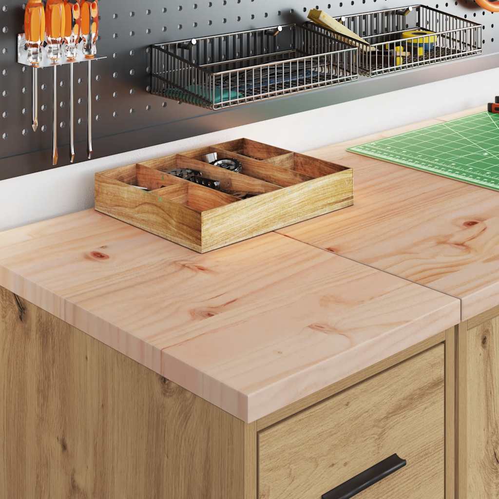 Garagen-Aufbewahrungsschrank Artisan-Eiche Massivholz Kiefer