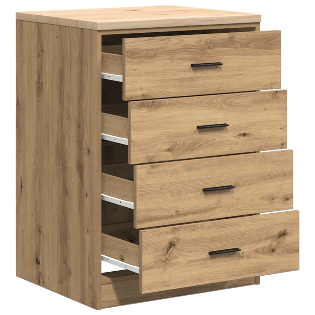 Garagen-Aufbewahrungsschrank Artisan-Eiche Massivholz Kiefer
