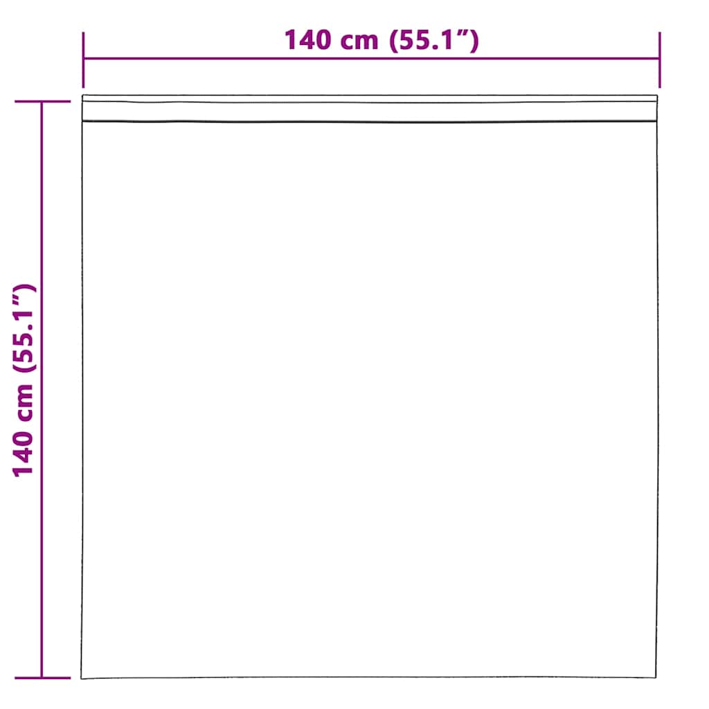 Rideaux occultants 2 pcs Noir 140 x 140 cm Velours