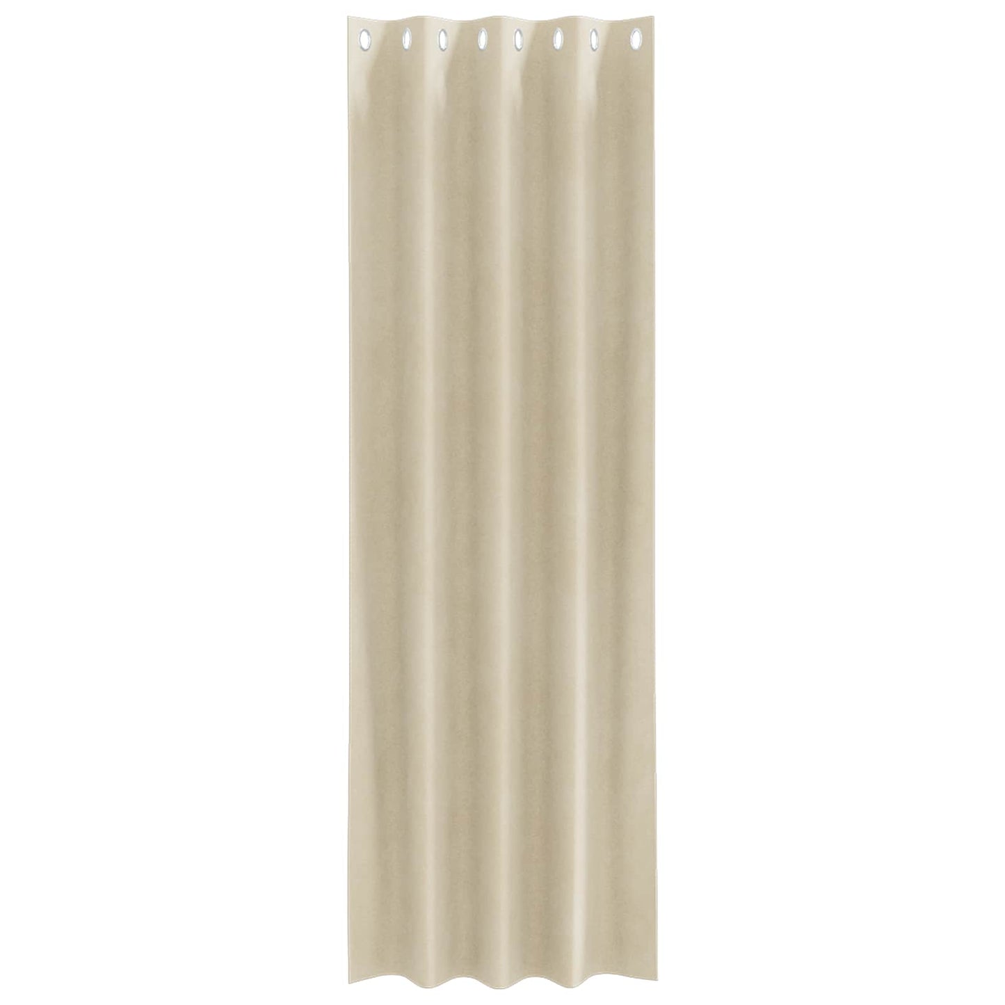 Verdunkelungsvorhänge 2 pcs Creme 140 x 245 cm Samt