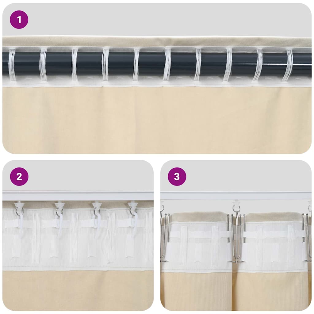 Verdunkelungsvorhänge 2 pcs Dunkelgrün 140 x 225 cm Samt