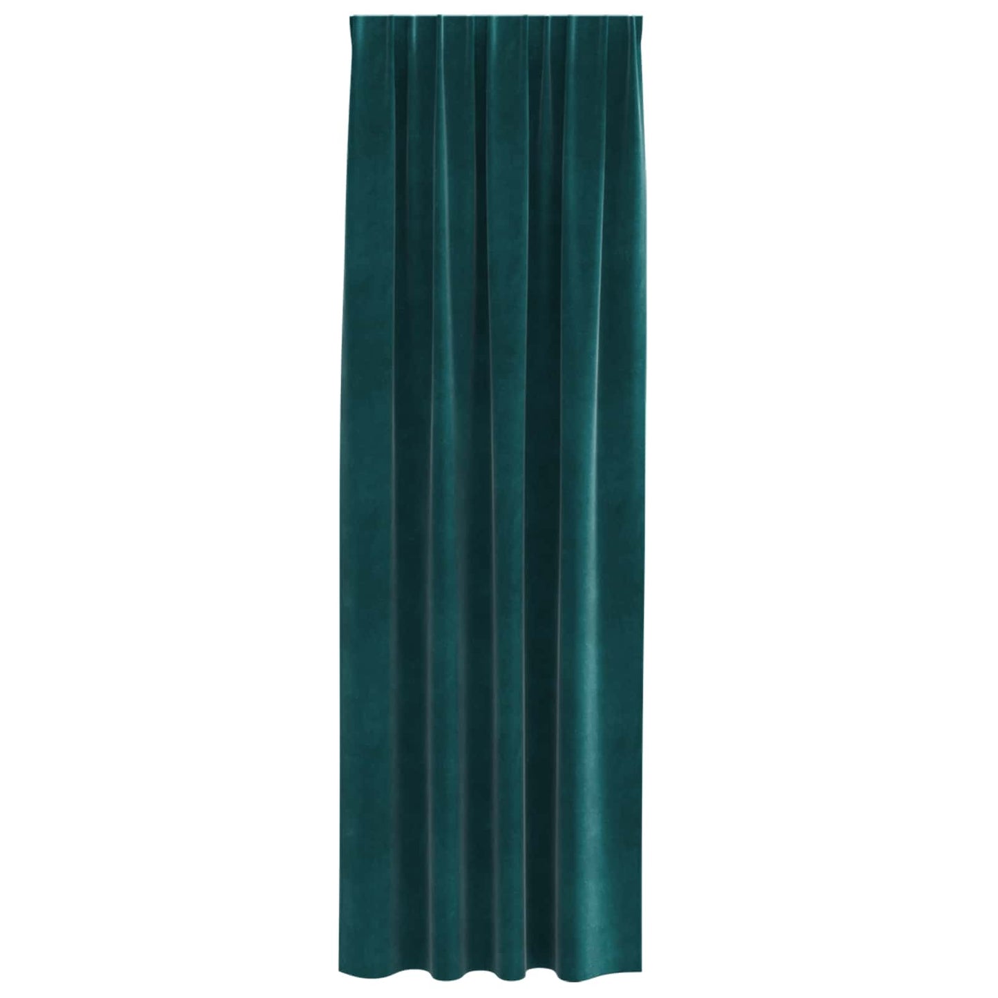 Blackout Curtains 2 pcs Dark Green 140 x 260 cm Velvet