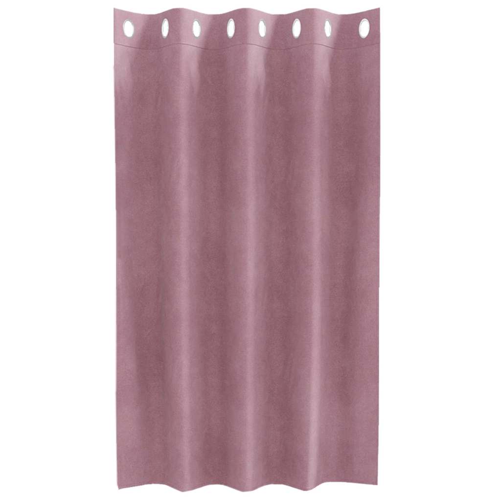 Rideaux Occultants 2 pcs Rose Foncé 140 x 140 cm Velours