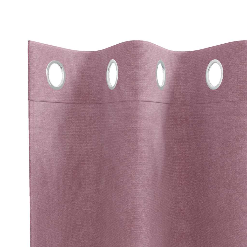 Rideaux occultants 2 pcs Rose foncé 140 x 175 cm Velours