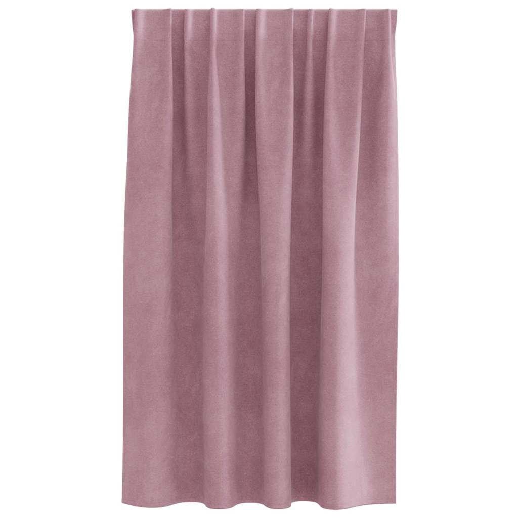 Verdunkelungsvorhänge 2 pcs Dunkelrosa 140 x 140 cm Samt