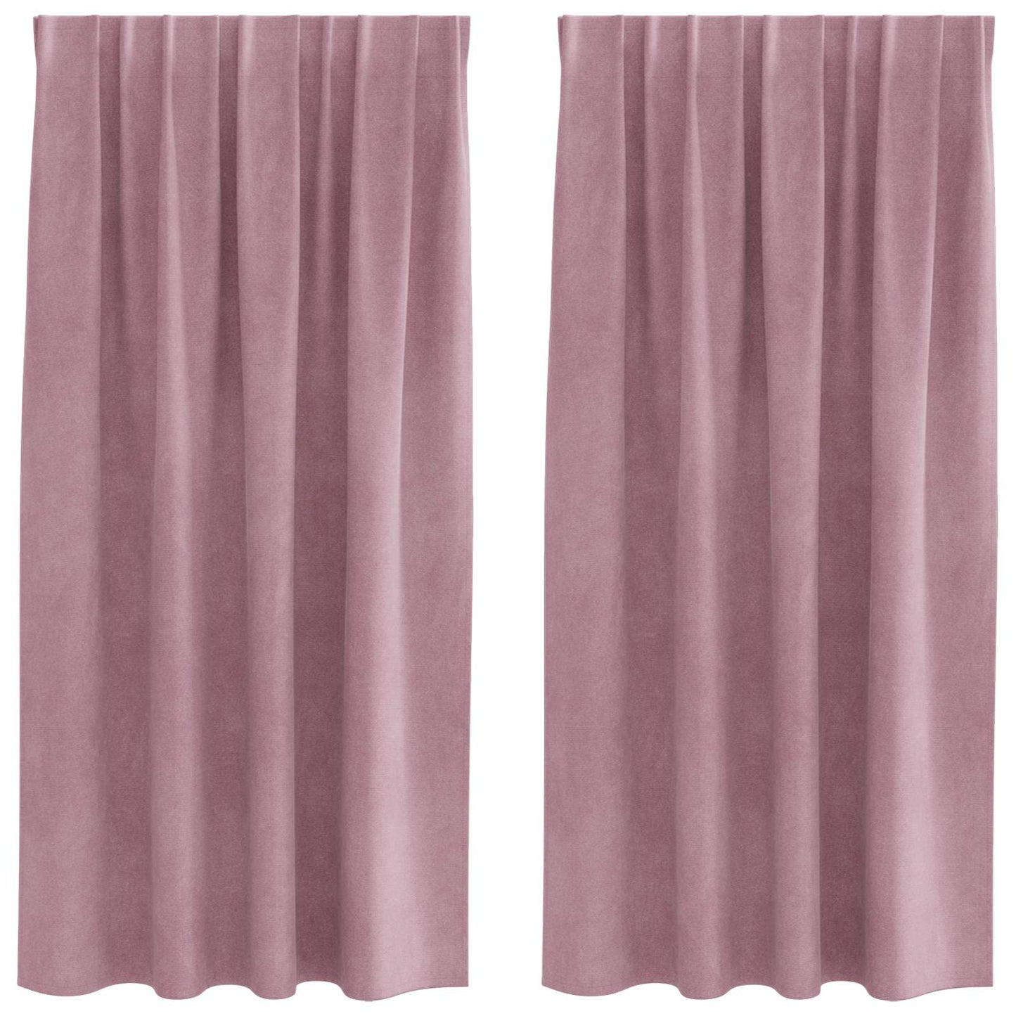 Rideaux occultants 2 pcs Rose foncé 140 x 175 cm Velours