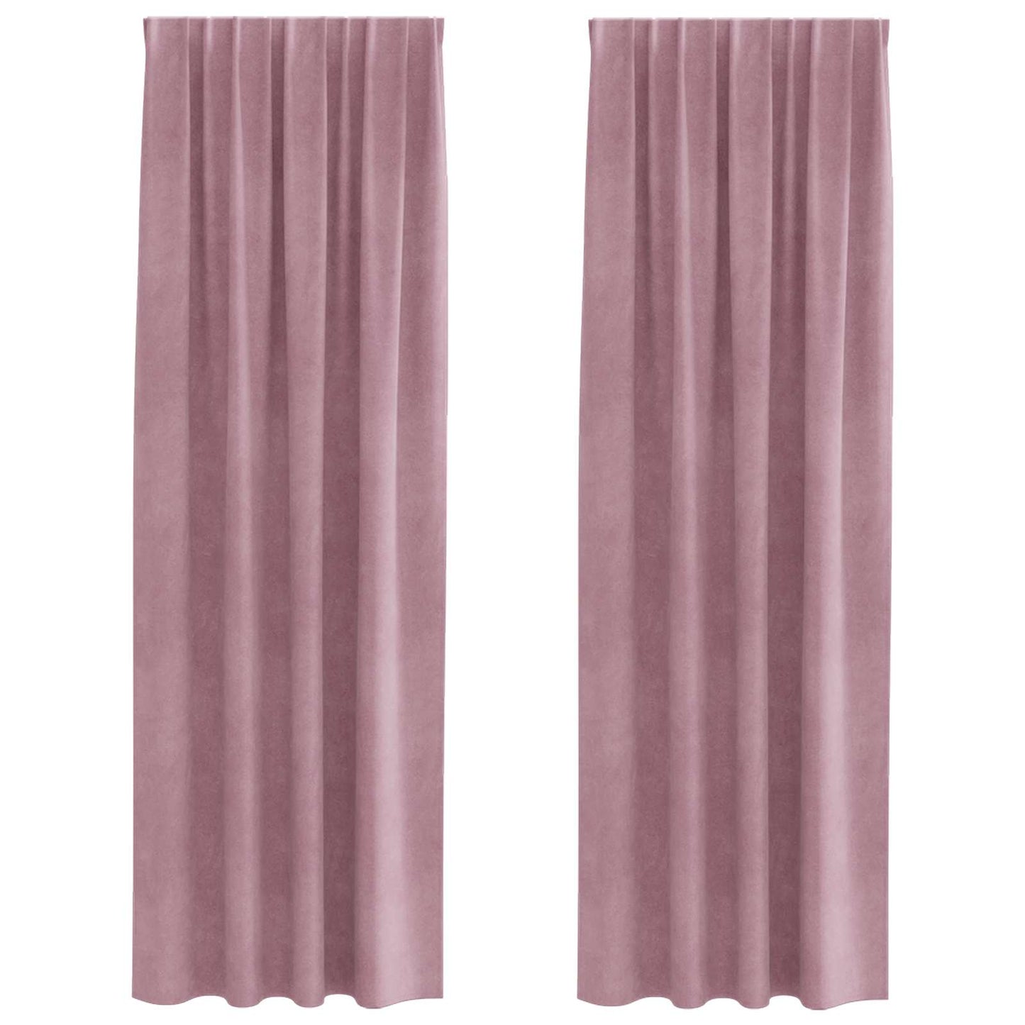 Rideaux occultants 2 pcs Rose foncé 140 x 225 cm Velours