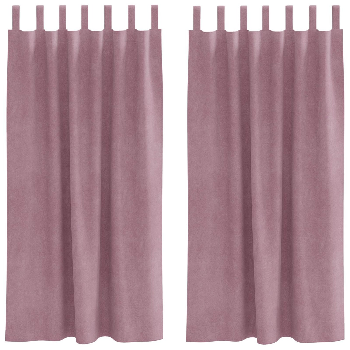 Rideaux occultants 2 pcs Rose foncé 140 x 175 cm Velours
