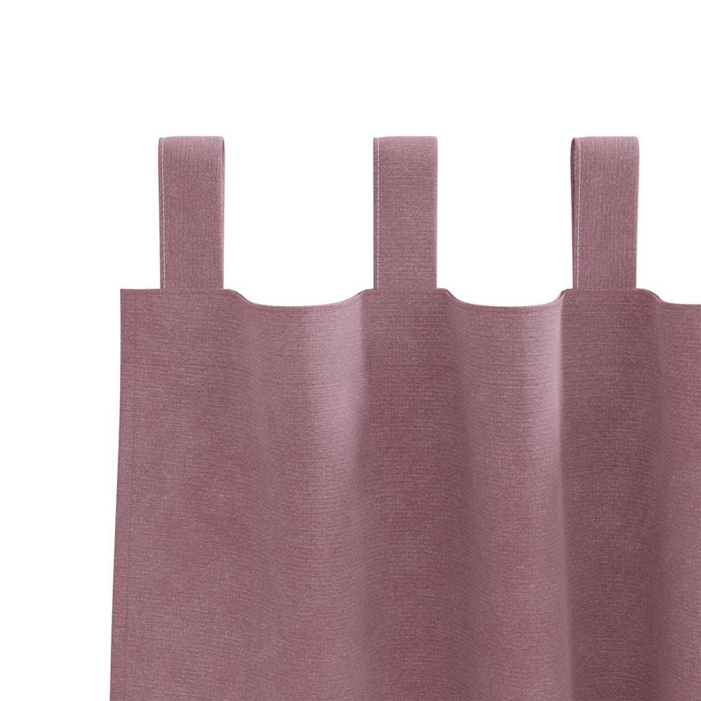 Rideaux occultants 2 pcs Rose foncé 140 x 260 cm Velours