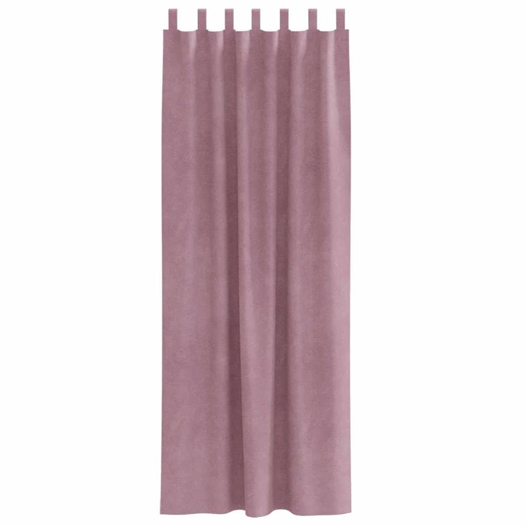 Rideaux occultants 2 pcs Rose foncé 140 x 260 cm Velours
