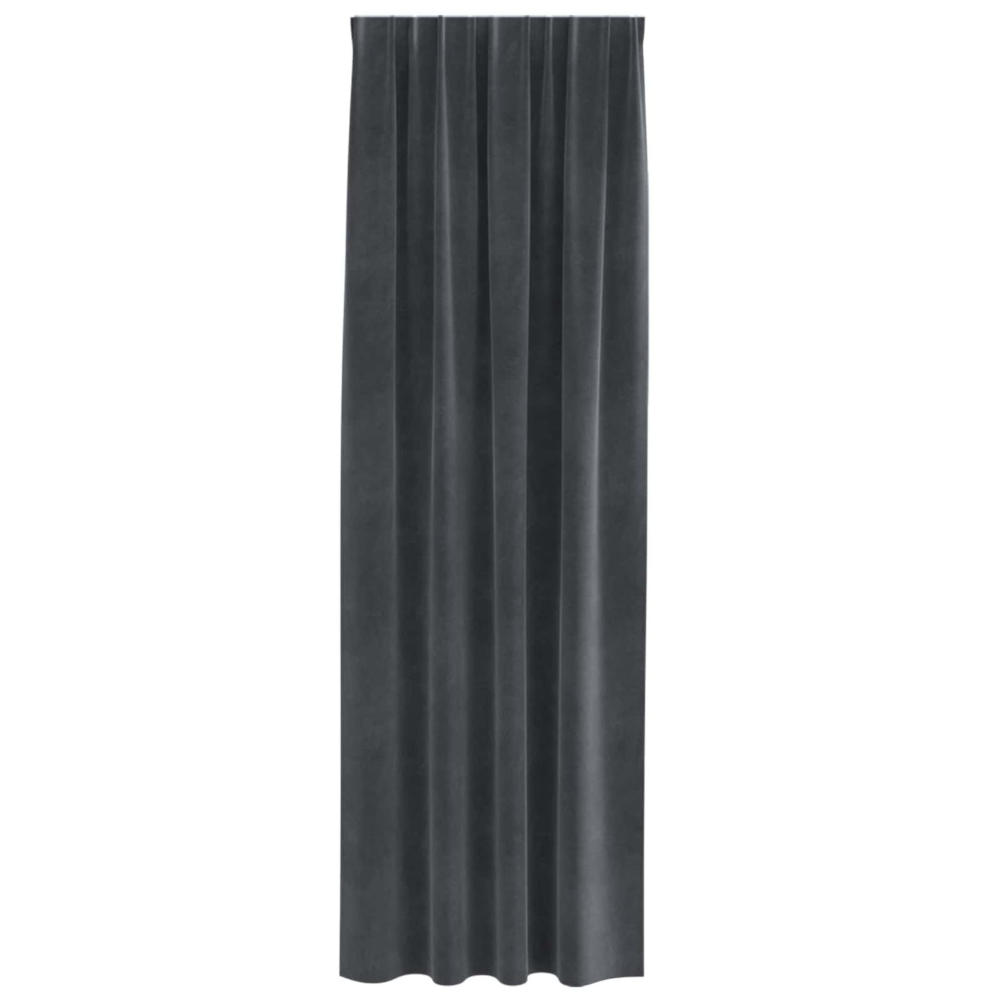Verdunkelungsvorhänge 2 pcs Hellgrau 140 x 260 cm Samt