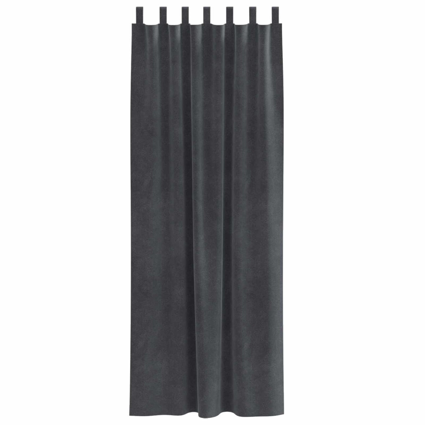 Rideaux occultants 2 pcs Gris clair 140 x 245 cm Velours