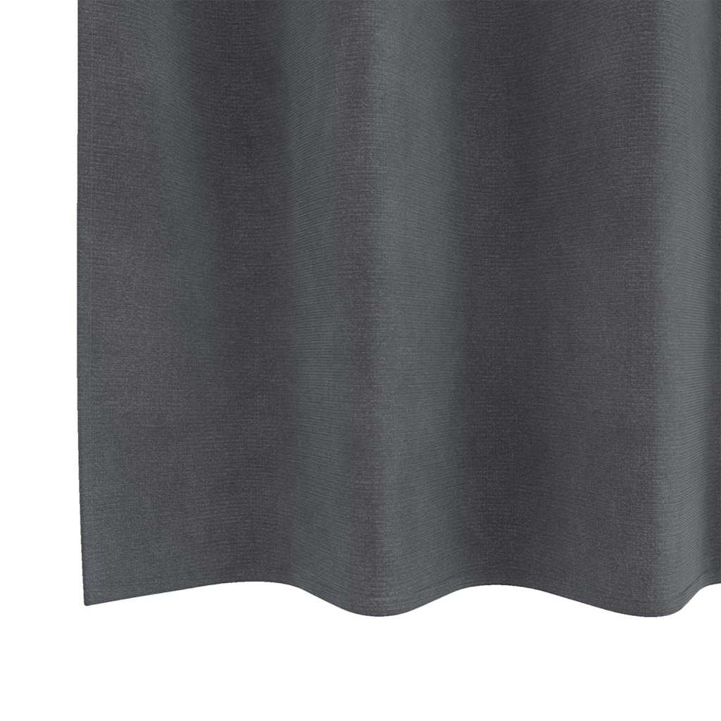 Rideaux occultants 2 pcs Gris clair 140 x 140 cm Velours
