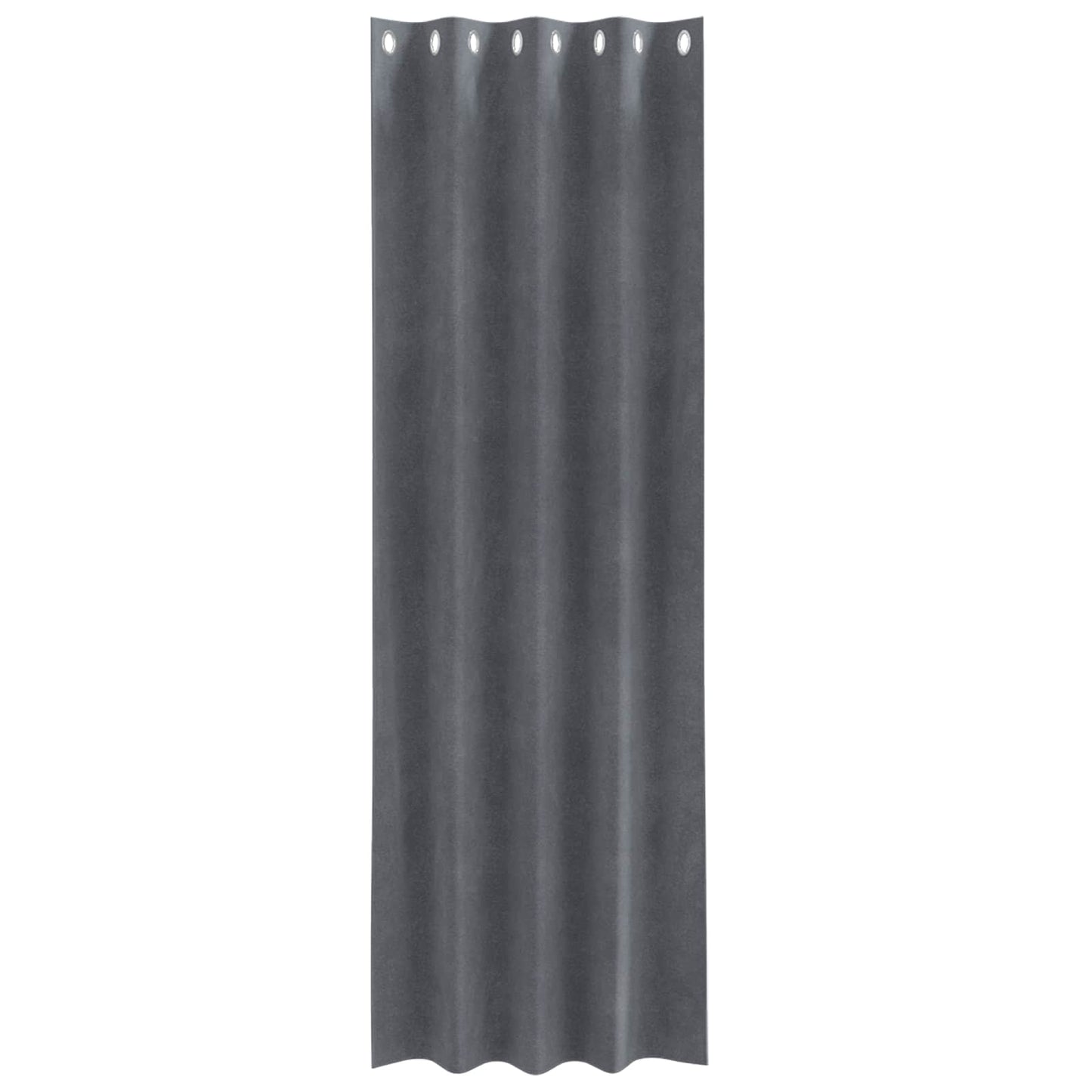 Verdunkelungsvorhänge 2 pcs Hellgrau 140 x 260 cm Samt