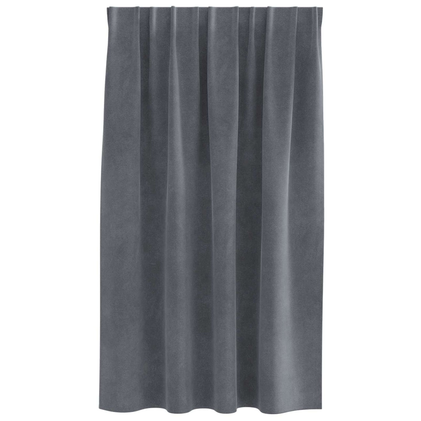 Rideaux occultants 2 pcs Gris clair 140 x 140 cm Velours