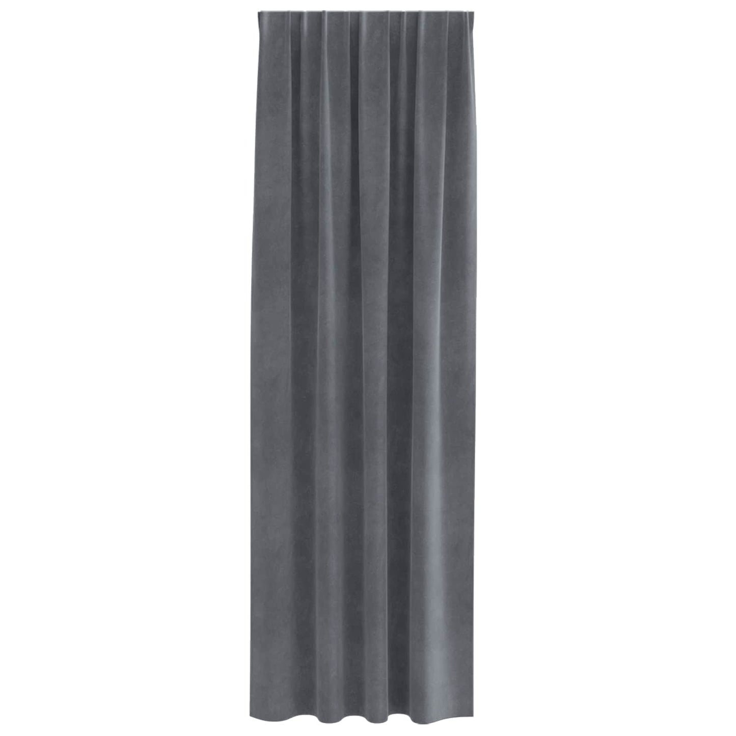 Verdunkelungsvorhänge 2 pcs Hellgrau 140 x 245 cm Samt