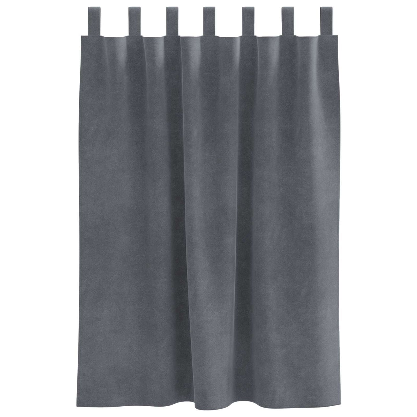 Rideaux occultants 2 pcs Gris clair 140 x 140 cm Velours