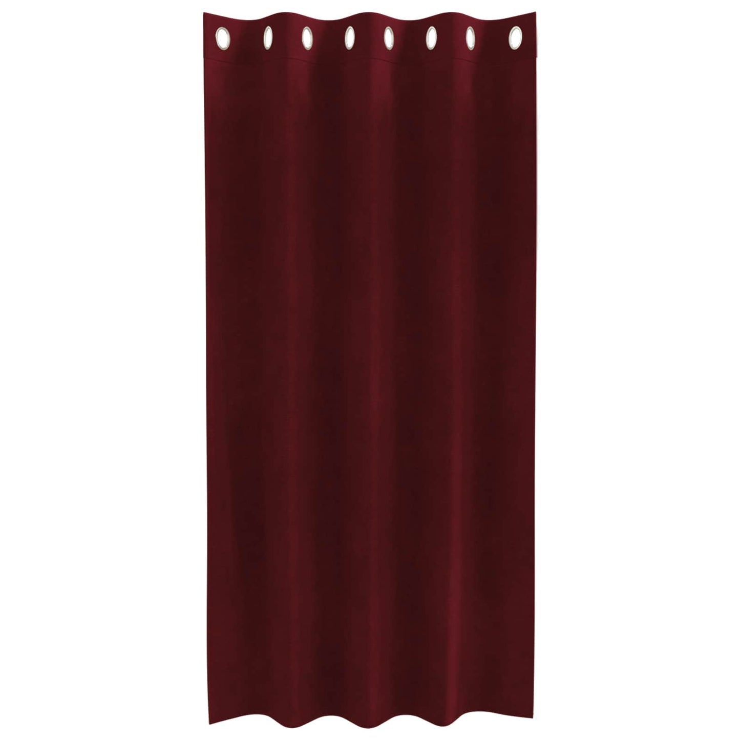 Rideaux occultants 2 pièces Rouge vin 140 x 175 cm Velours